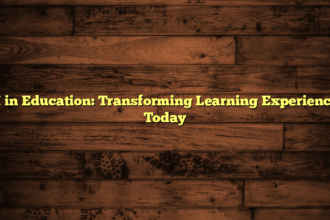 AI in Education: Transforming Learning Experiences Today