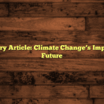 Commentary Article: Climate Change’s Impact on Our Future