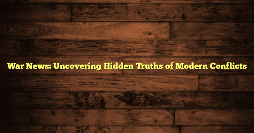 War News: Uncovering Hidden Truths of Modern Conflicts